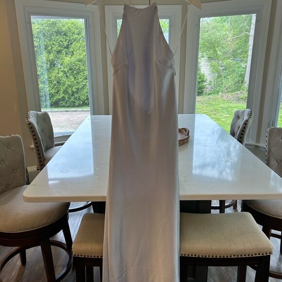 Zara Icy Blue SATIN DRESS WITH SPAGHETTI STRAPS NWT Size  XXL - Picture 16 of 16